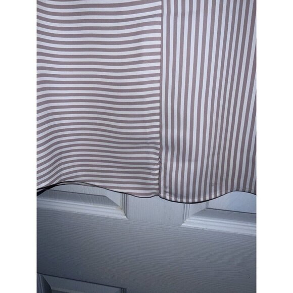 EXPRESS Striped Dolman Sleeve Minimalist Blouse Scoop Neck Sz XS - Picture 7 of 11